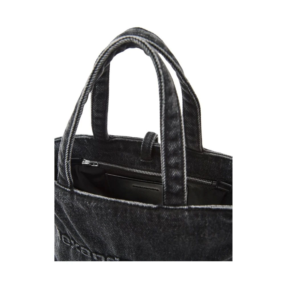 alexander wang Donkergrijze Denim Tote Tas Gray Dames