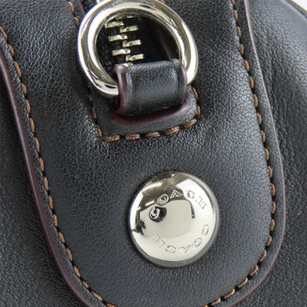 Coach Pre-owned Leather handbags Black Dames