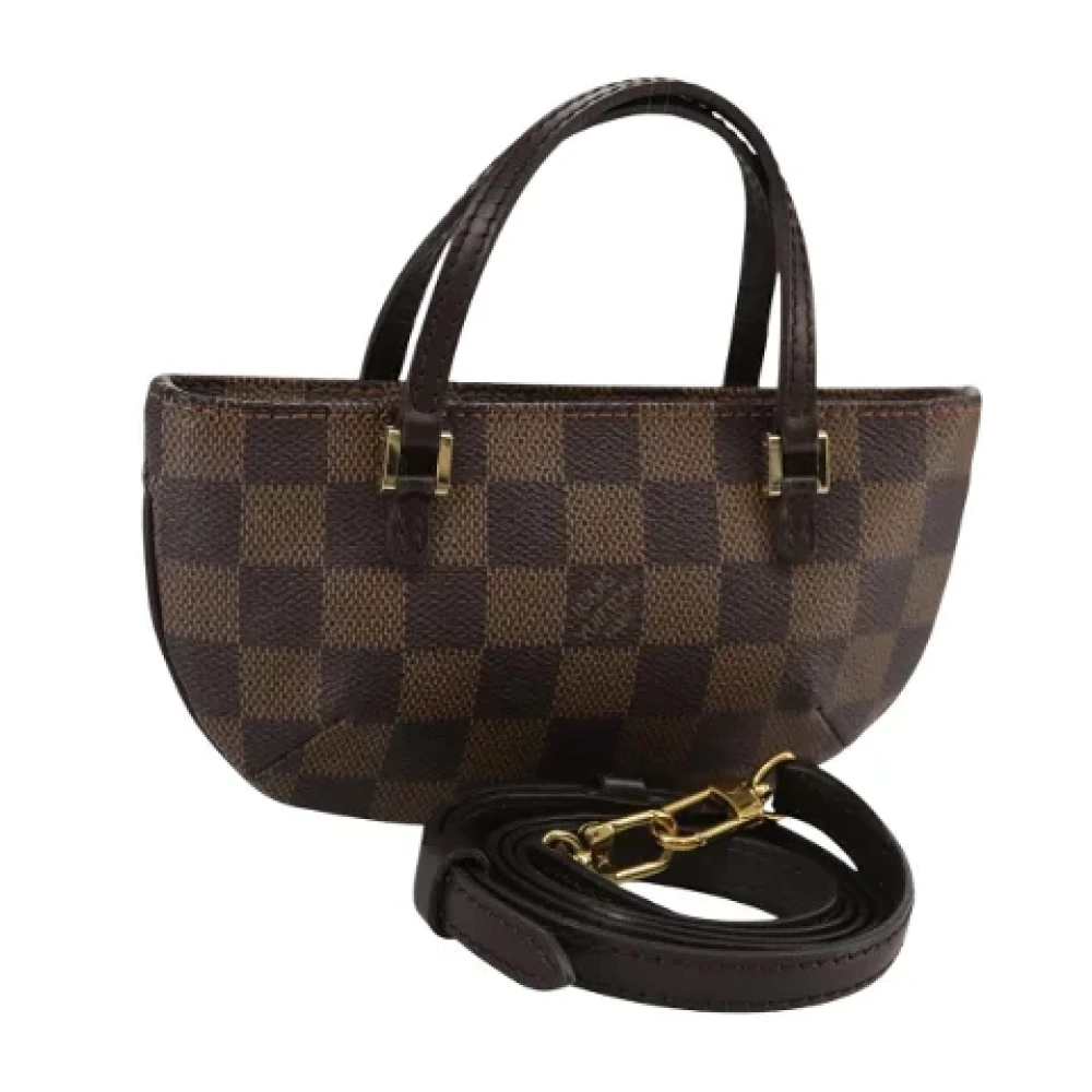 Louis Vuitton Vintage Pre-owned Canvas pouches Brown Dames