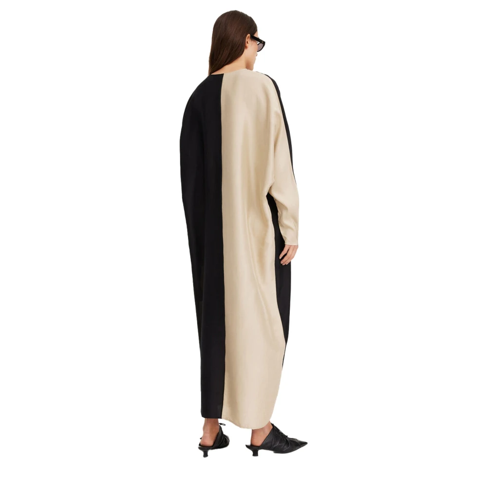 By Malene Birger Gedurfd Twee-Tinten V-Hals Maxi Jurk By Herenne Birger Multicolor Dames