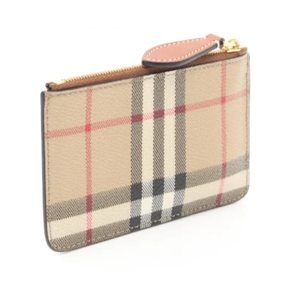 Burberry Vintage Pre-owned Canvas wallets Beige Dames