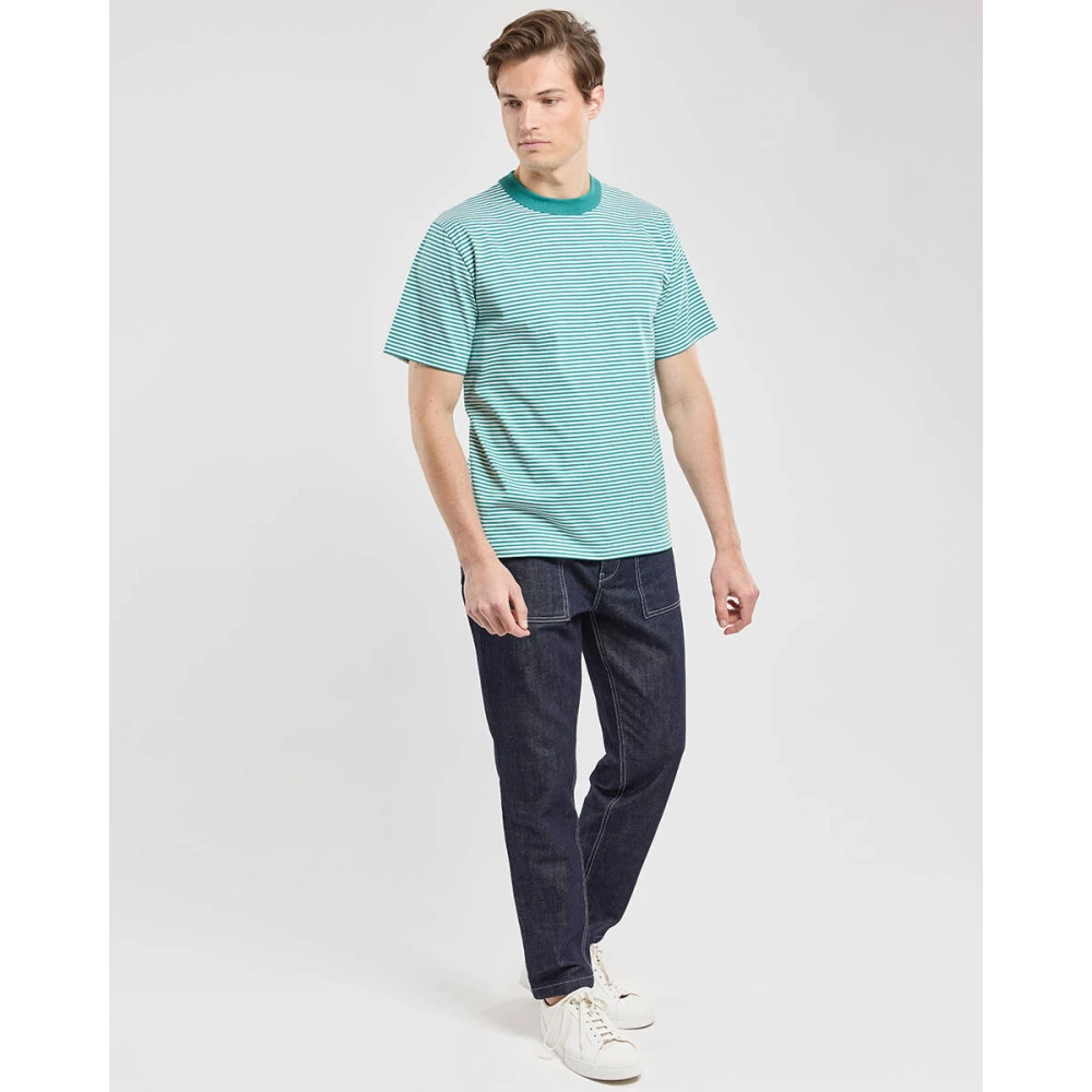 Armor-Lux Korte mouw T-shirt in stijl 59643 Green Heren
