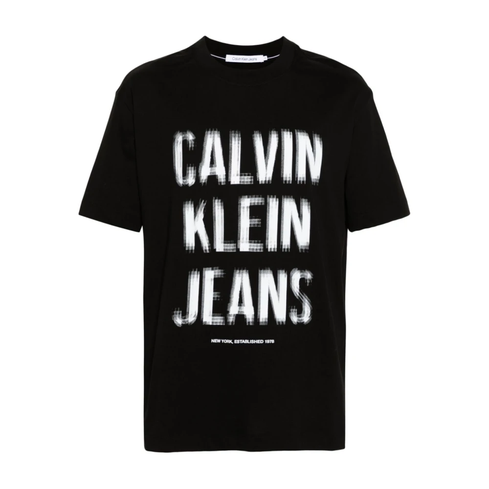 Calvin Klein Jeans Zwarte T-shirts en Polos van Calvin Klein Black Heren