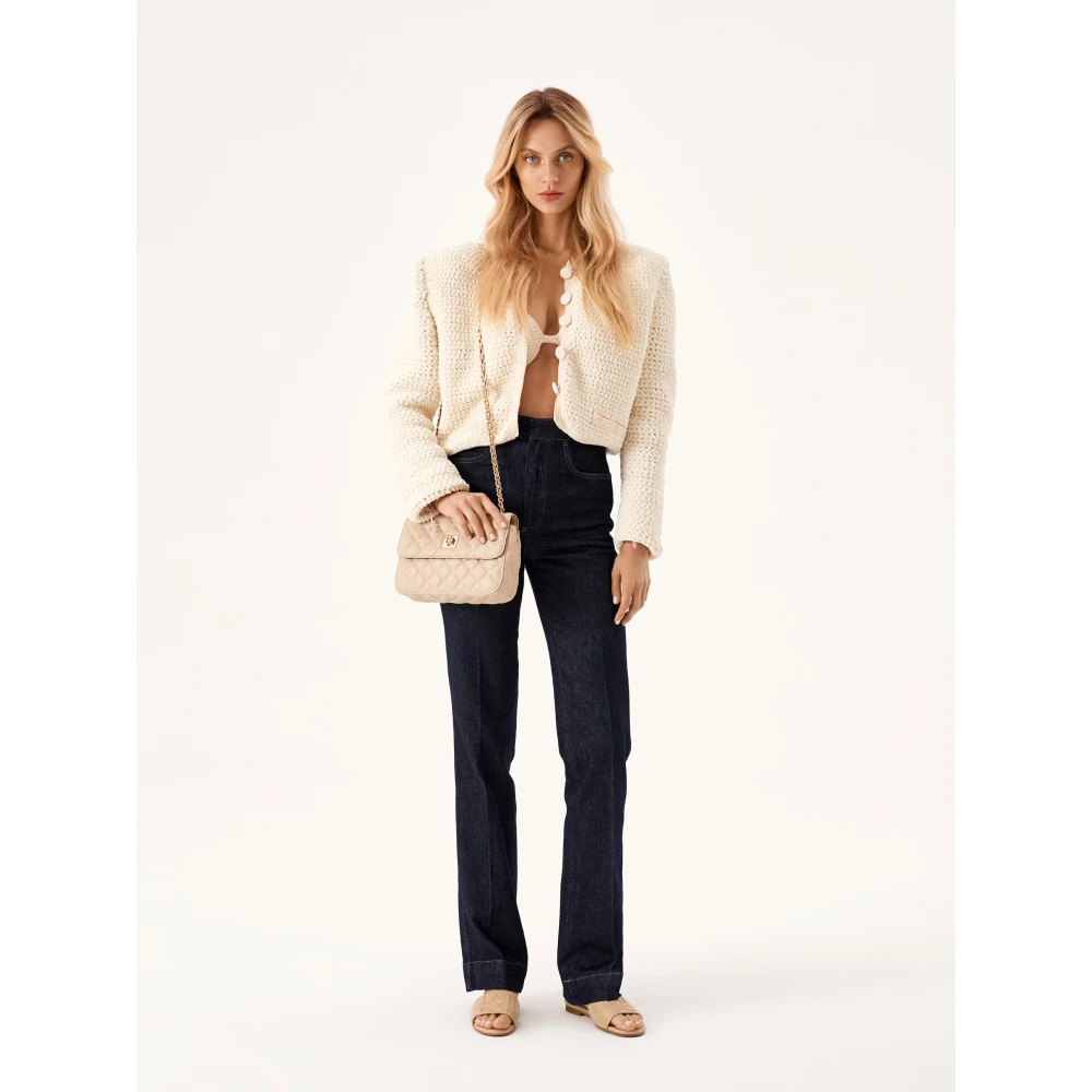 Kazar Gewatteerde zachte leren tas Beige Dames