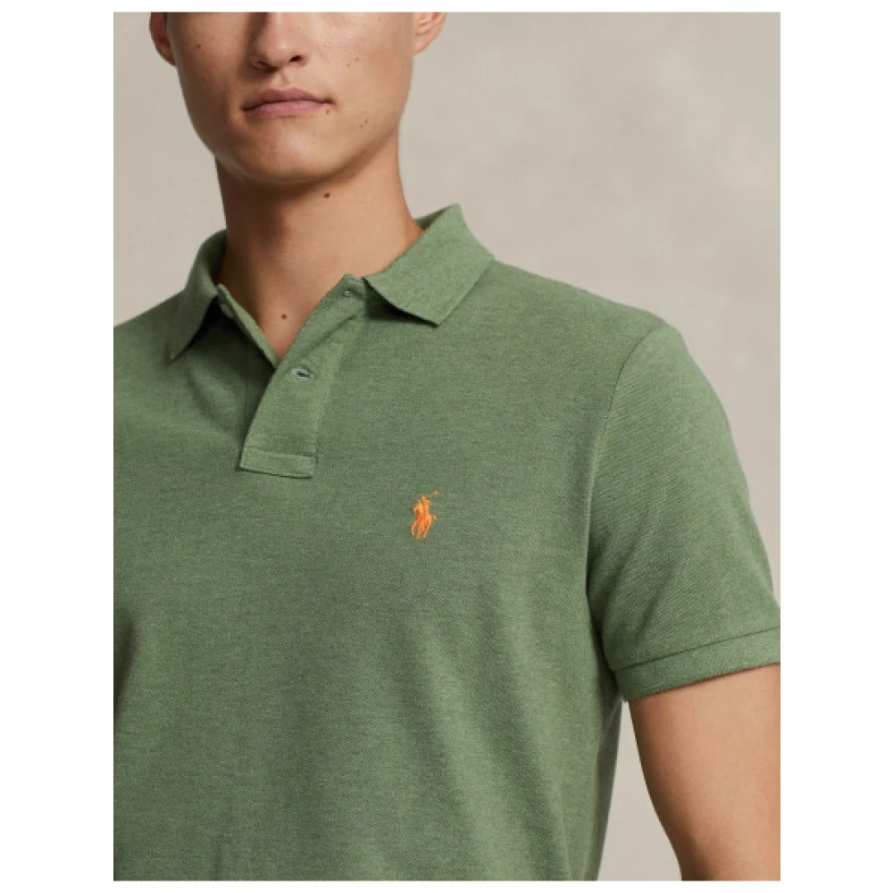 Polo Ralph Lauren Aangepaste Slim Fit Korte Mouw Polo Green Heren