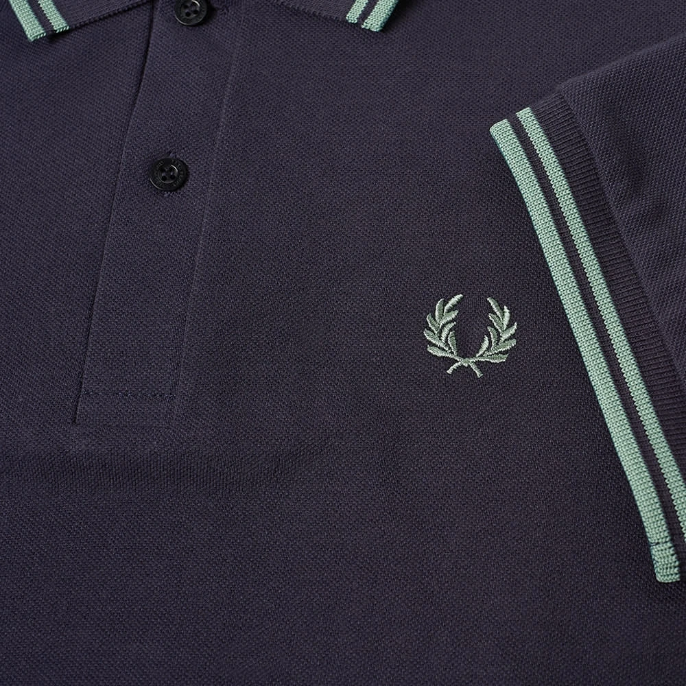 Fred Perry Originele Twin Tipped Polo Navy Blue Heren