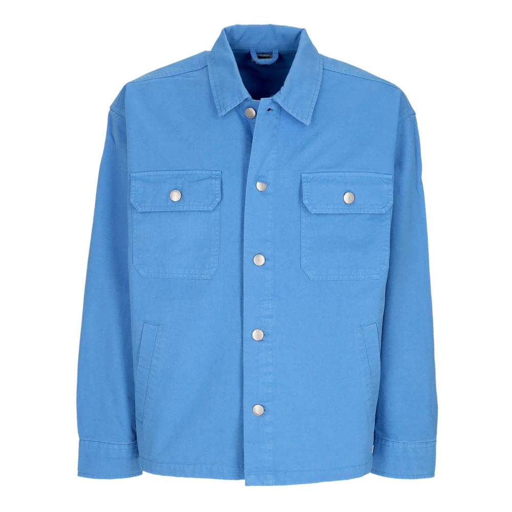 Obey Blauwe Shirtjas met Kraag Blue Heren