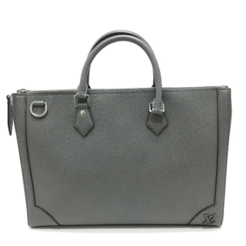 Louis Vuitton Vintage Pre-owned Leather handbags Gray Dames