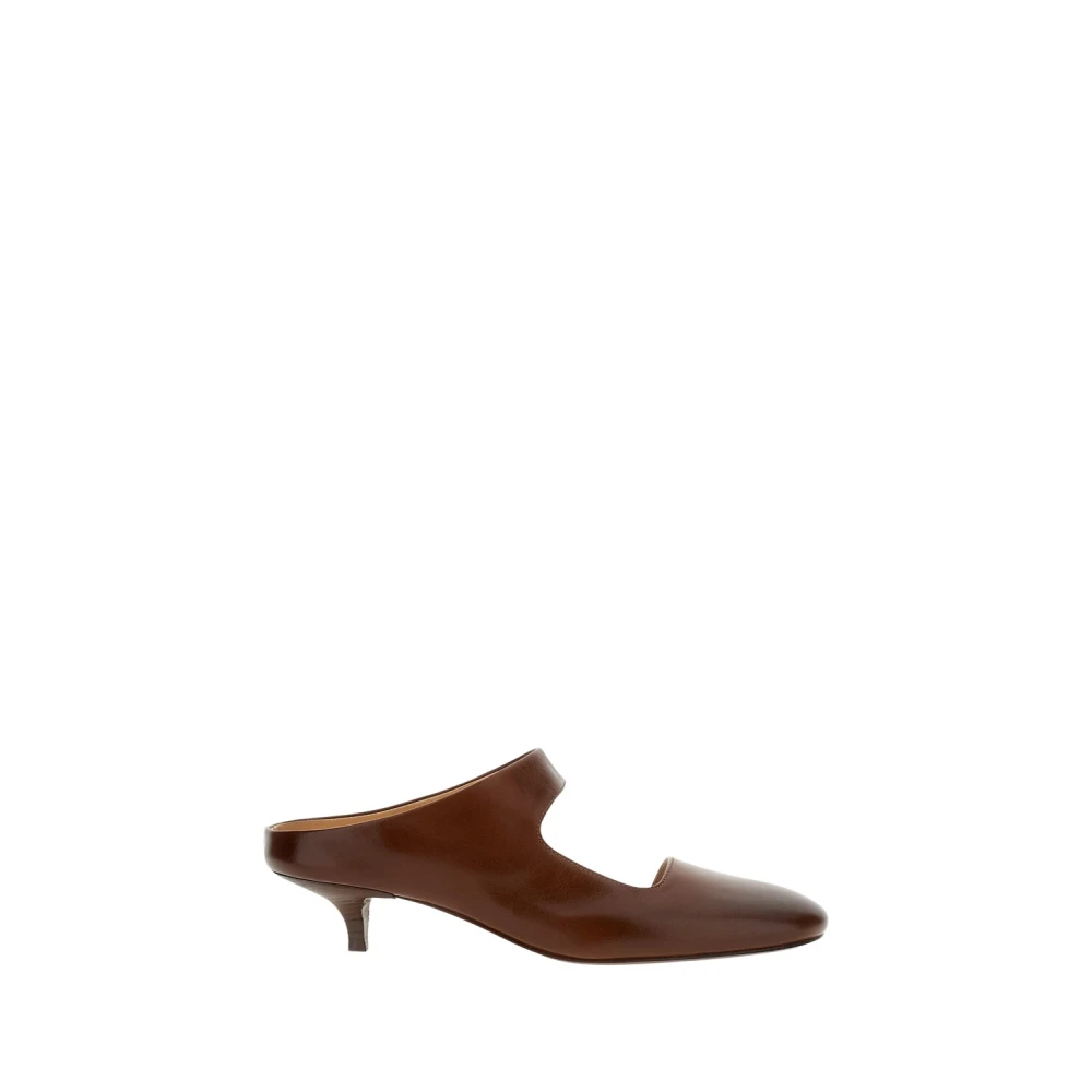 Marsell Women's Brown Heeled Mules, 3 Uk, Mule Spianata