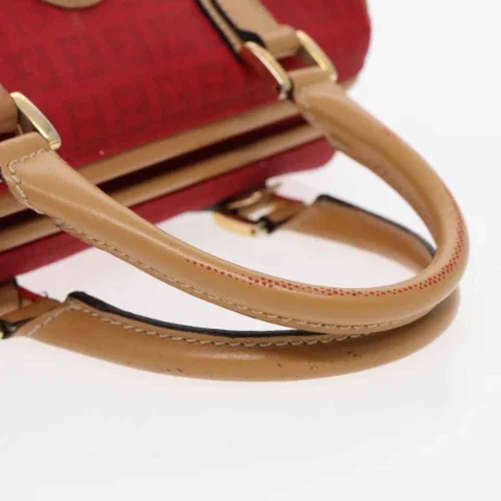 Fendi Vintage Pre-owned Canvas fendi-bags Red Dames