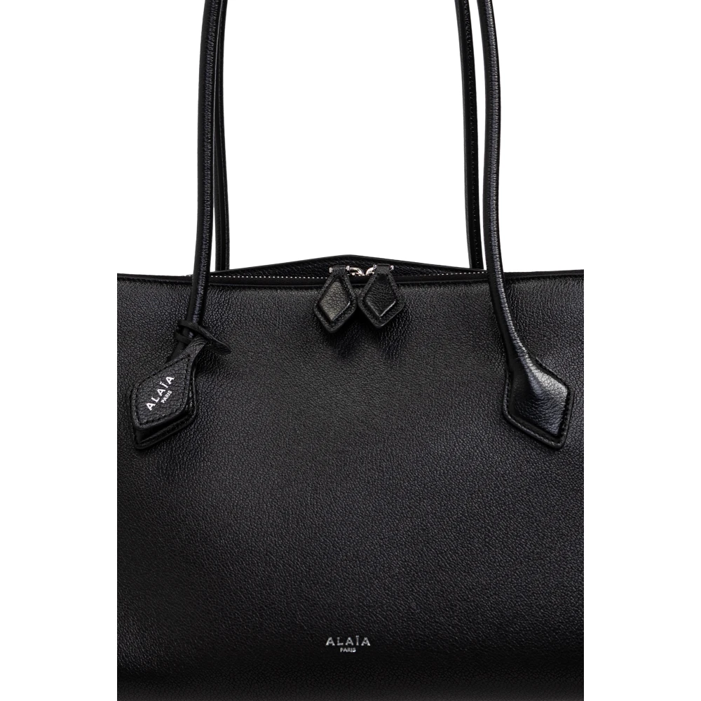 Alaïa Tas Tencel type shopper Black Dames