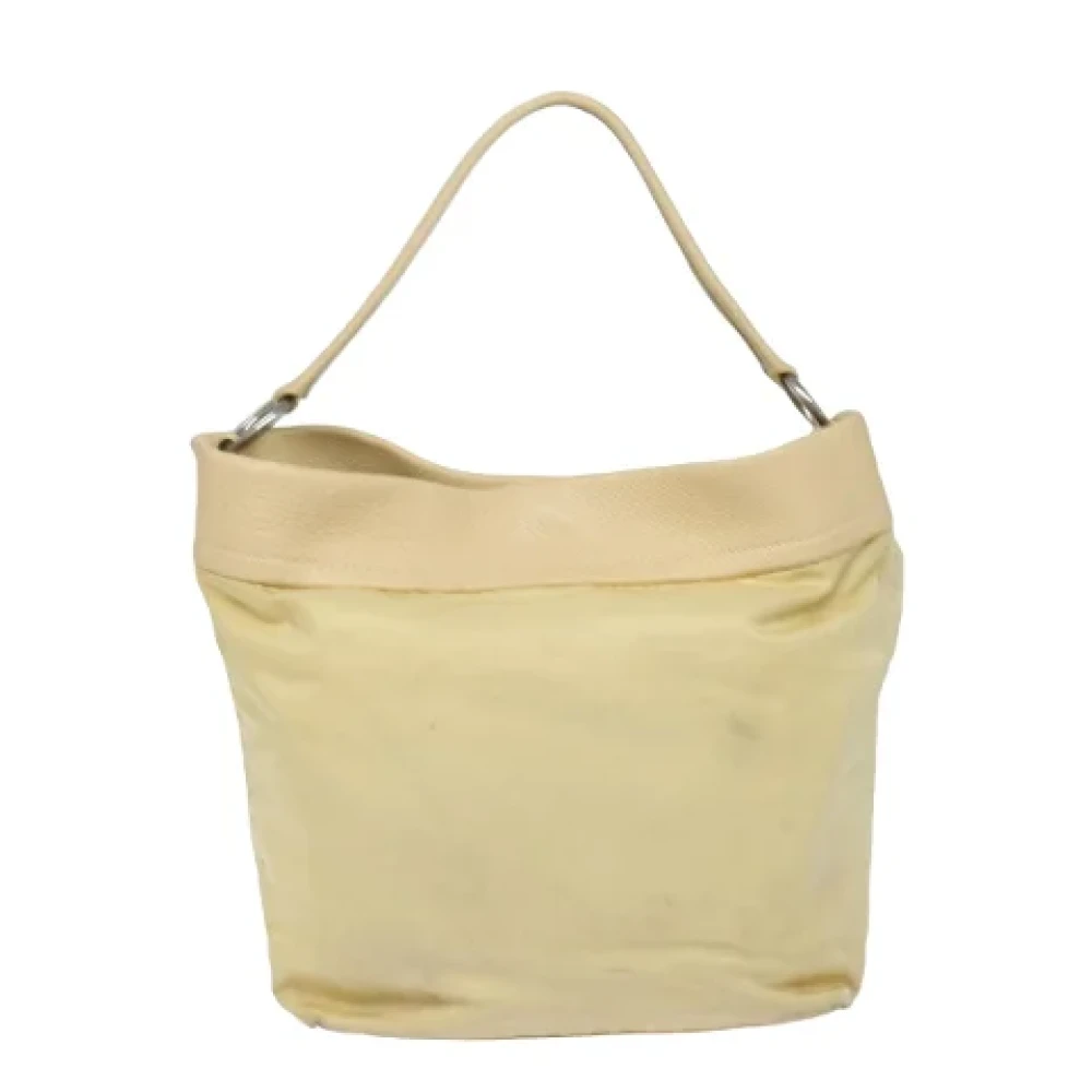 Prada Vintage Pre-owned Fabric prada-bags Beige Dames