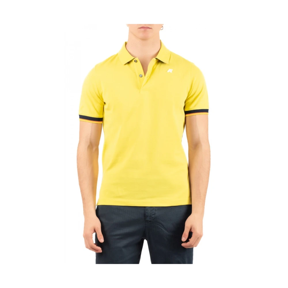 K-Way Mannelijk Groente Tops Heren, Groen, 2XL, Polyester, Stijlvol Polo Jasje