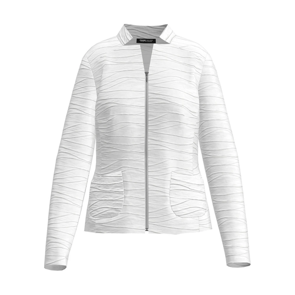 Frank Walder Klassieke Blazer Jas White Dames