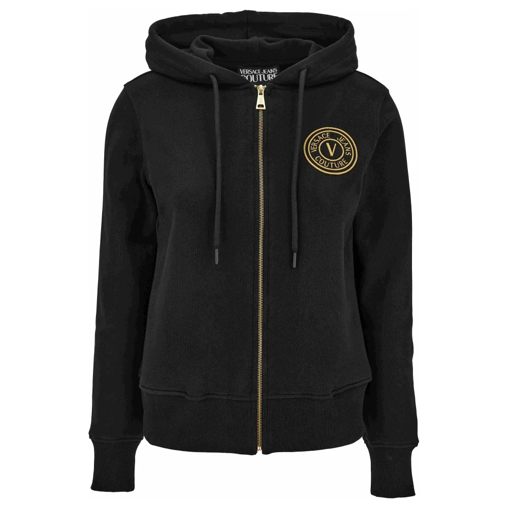 Versace Jeans Couture Women's Black Stylish Jumpers Collection - Zip-Throughs - Xl - Sweatshirts & Hoodies