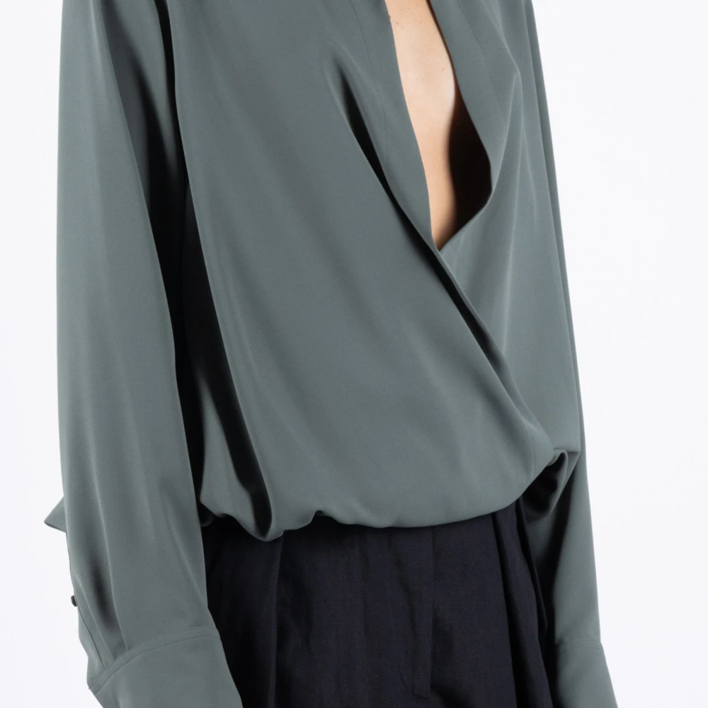 Dries Van Noten Petrolio Polyester Rok Green Dames
