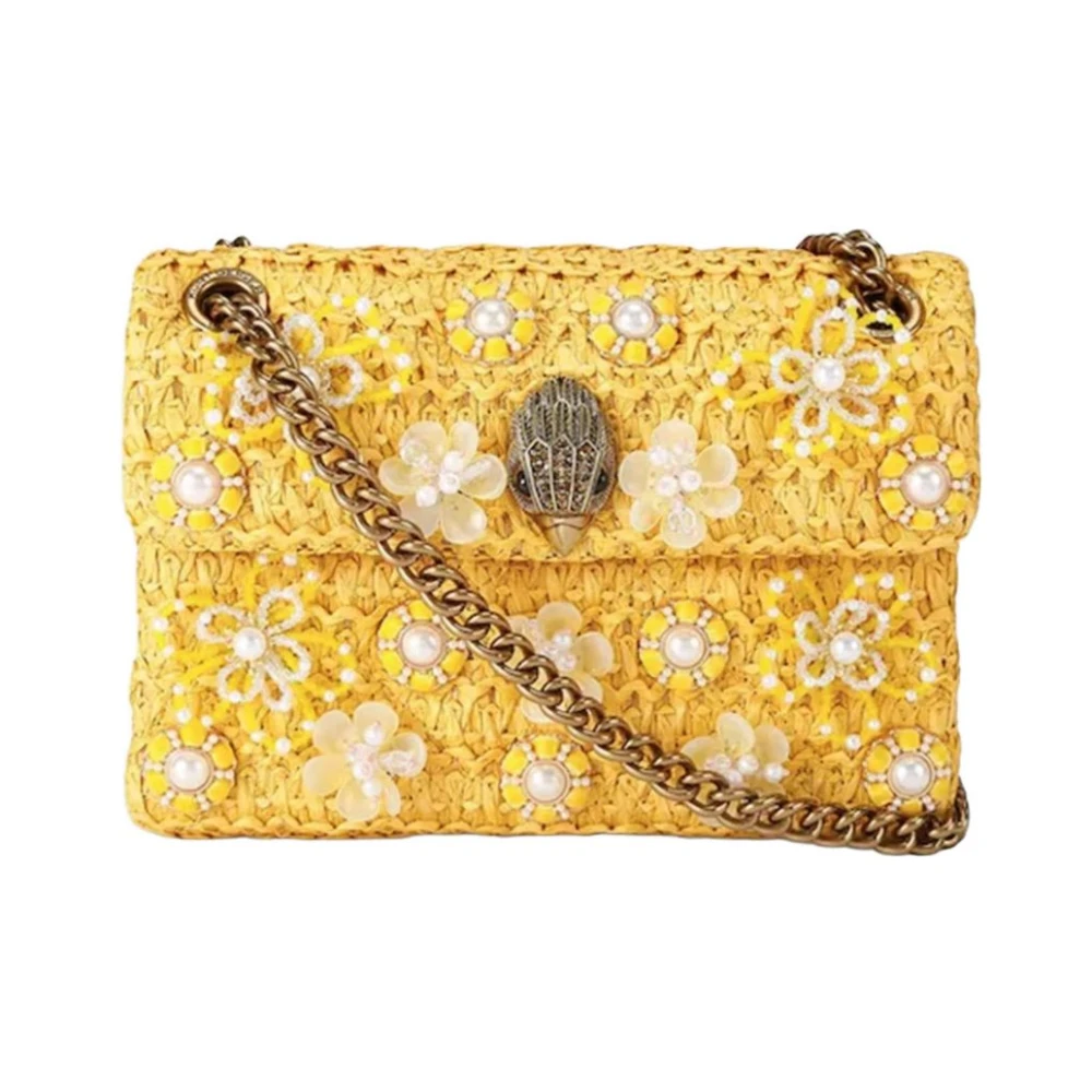 Kurt Geiger Women's Yellow Mini Kensington - Shoulder Bags - One Size - Bags