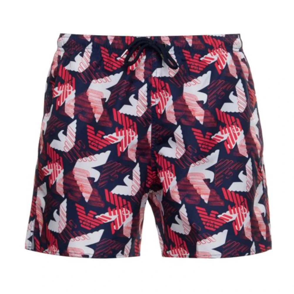 Emporio Armani Men's Multicolor Beachwear, S, Blue Beachwear 2117404R44412335