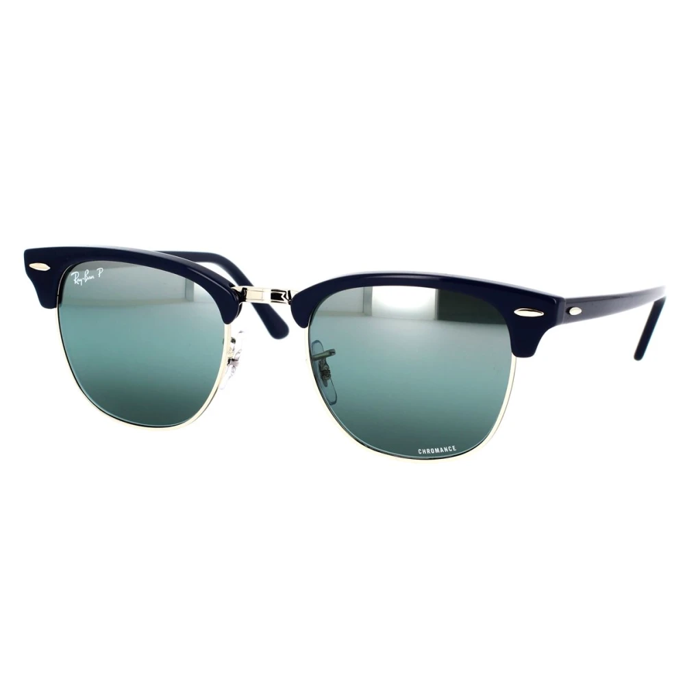 Ray-Ban Blue Sunglasses, Unisex, 49 Mm, Classic Clubmaster Sunglasses Polarized