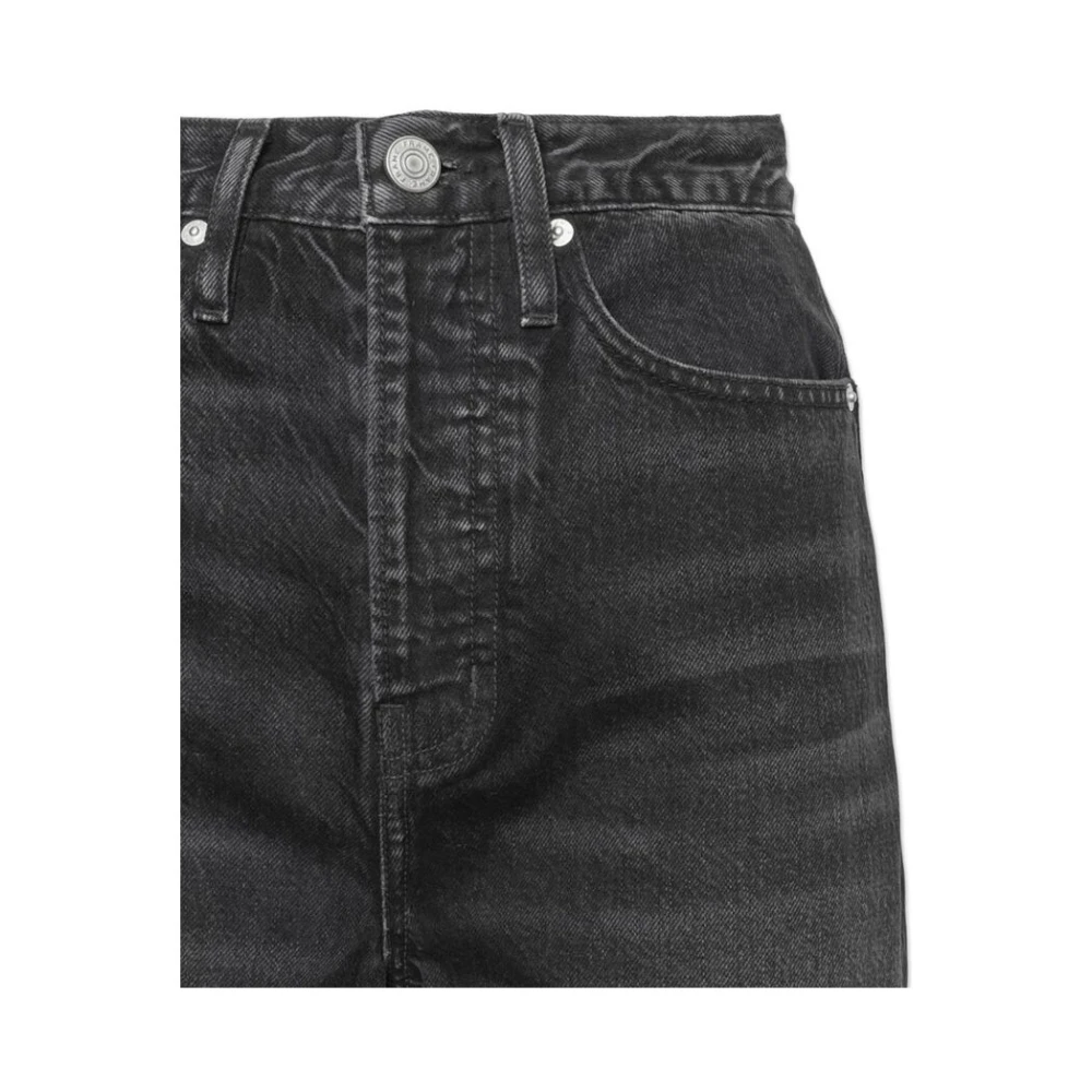 Frame Zwarte high-waisted bootcut jeans Black Dames