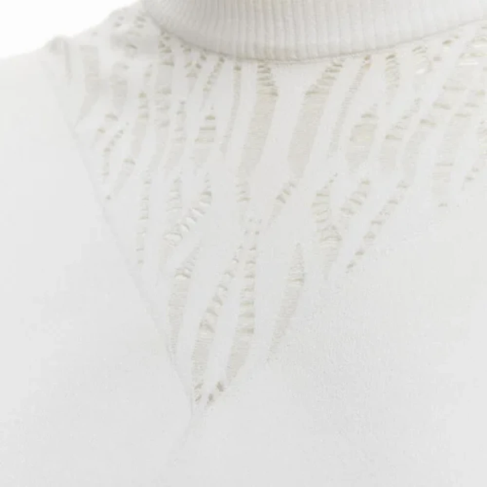 Louis Vuitton Vintage Pre-owned Viscose tops White Dames