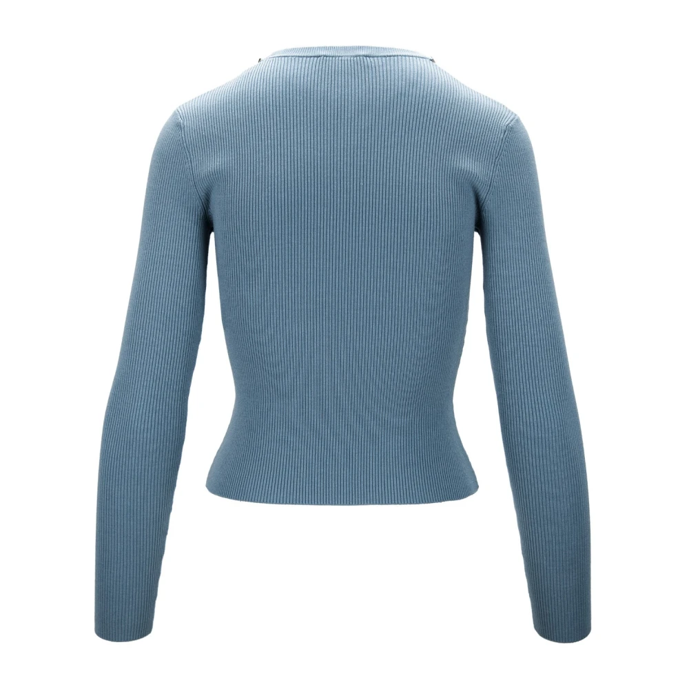 Elisabetta Franchi Stijlvolle longsleeve dames top Blue Dames