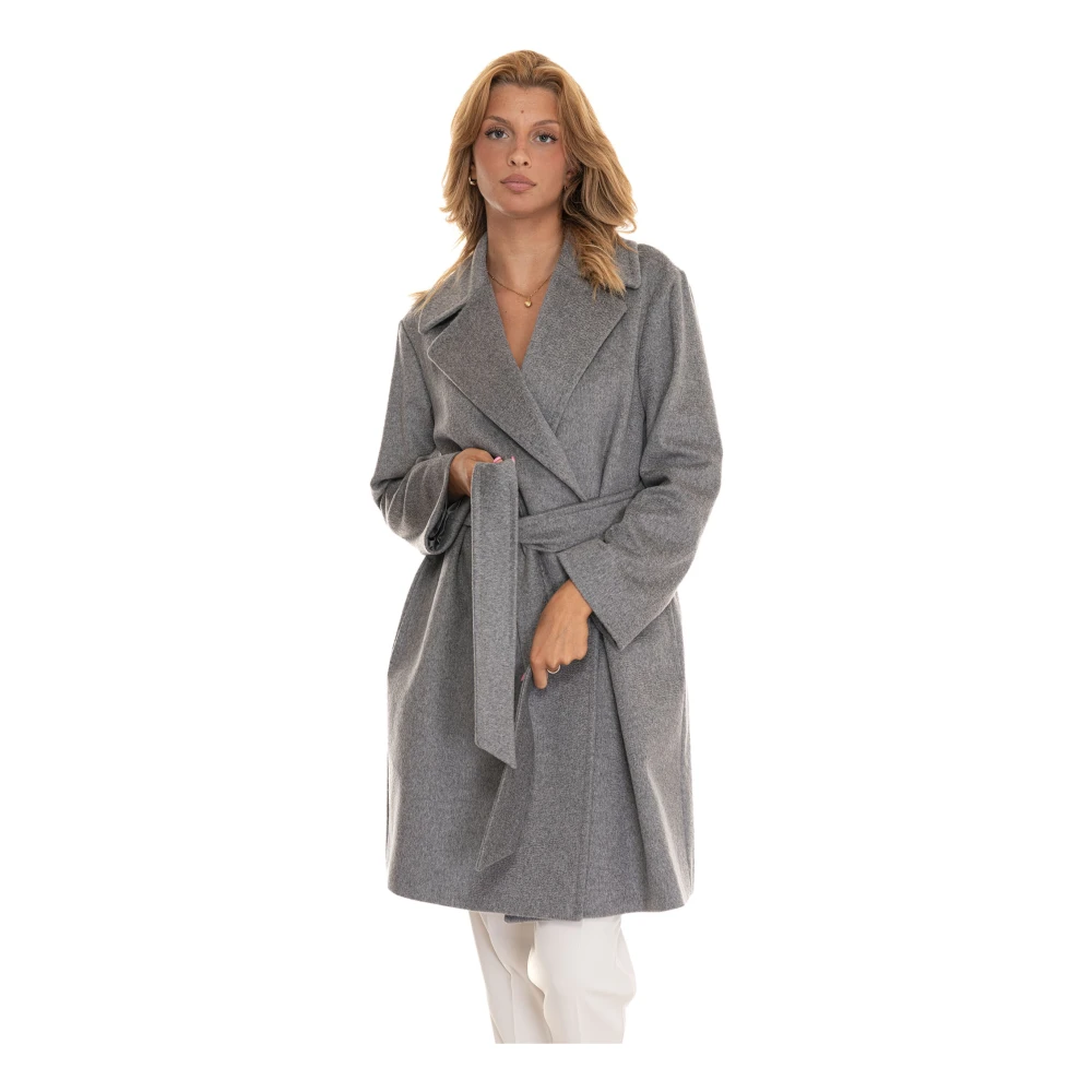 Max Mara Studio Stijlvolle Winterjas voor Vrouwen Gray Dames