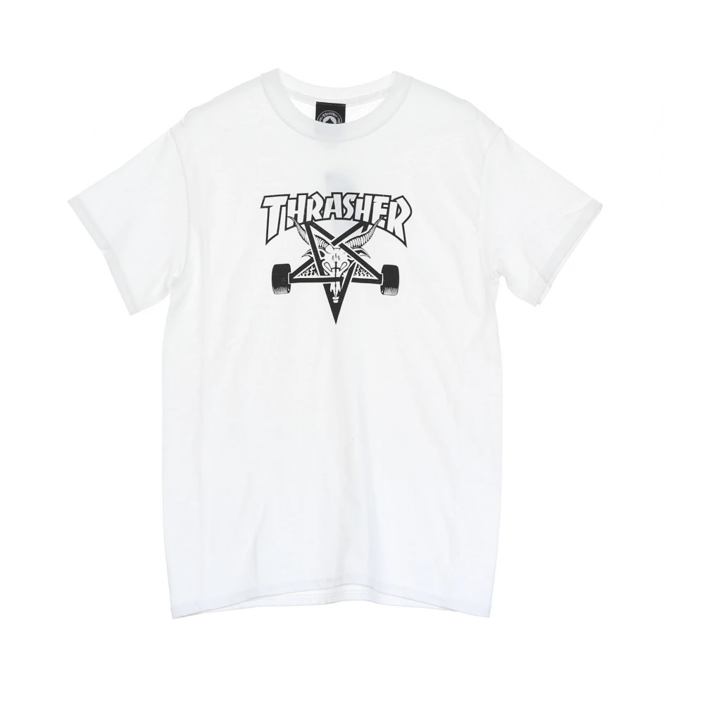 Thrasher Skate Goat Tee Wit Zwart White Heren
