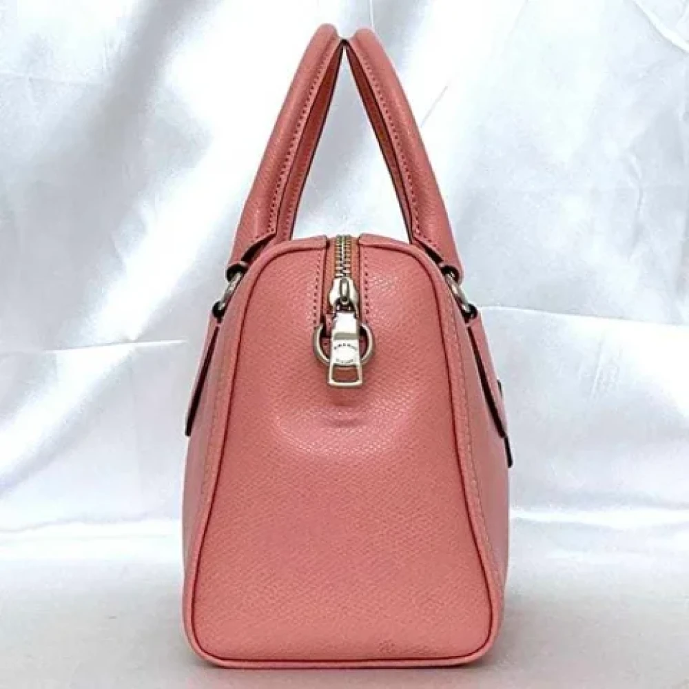 Coach Pre-owned Leather handbags Pink Dames