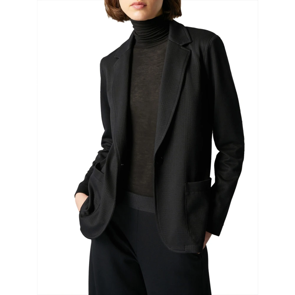 Pennyblack Blauwe Jacquard Blazer Riva Model Blue Dames