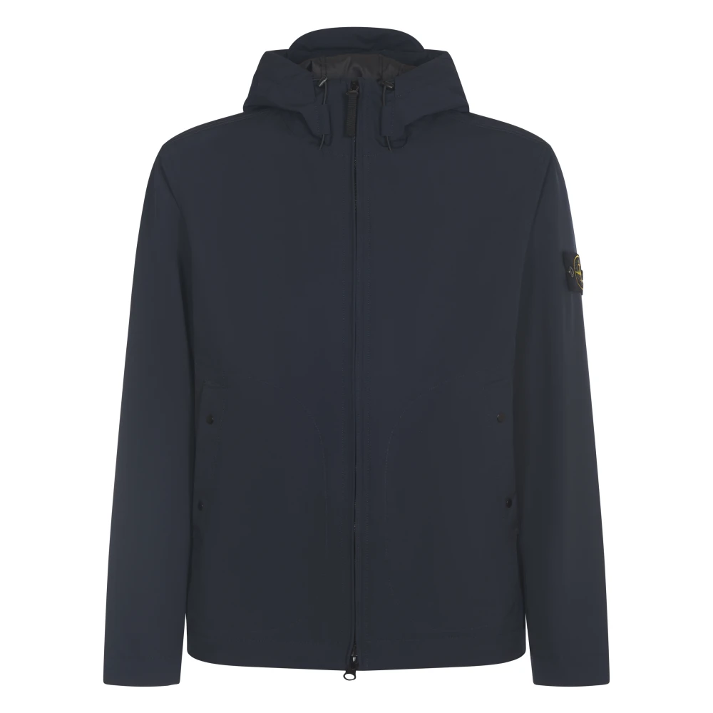 Stone Island Blå Jackor för Män Blue, Herr