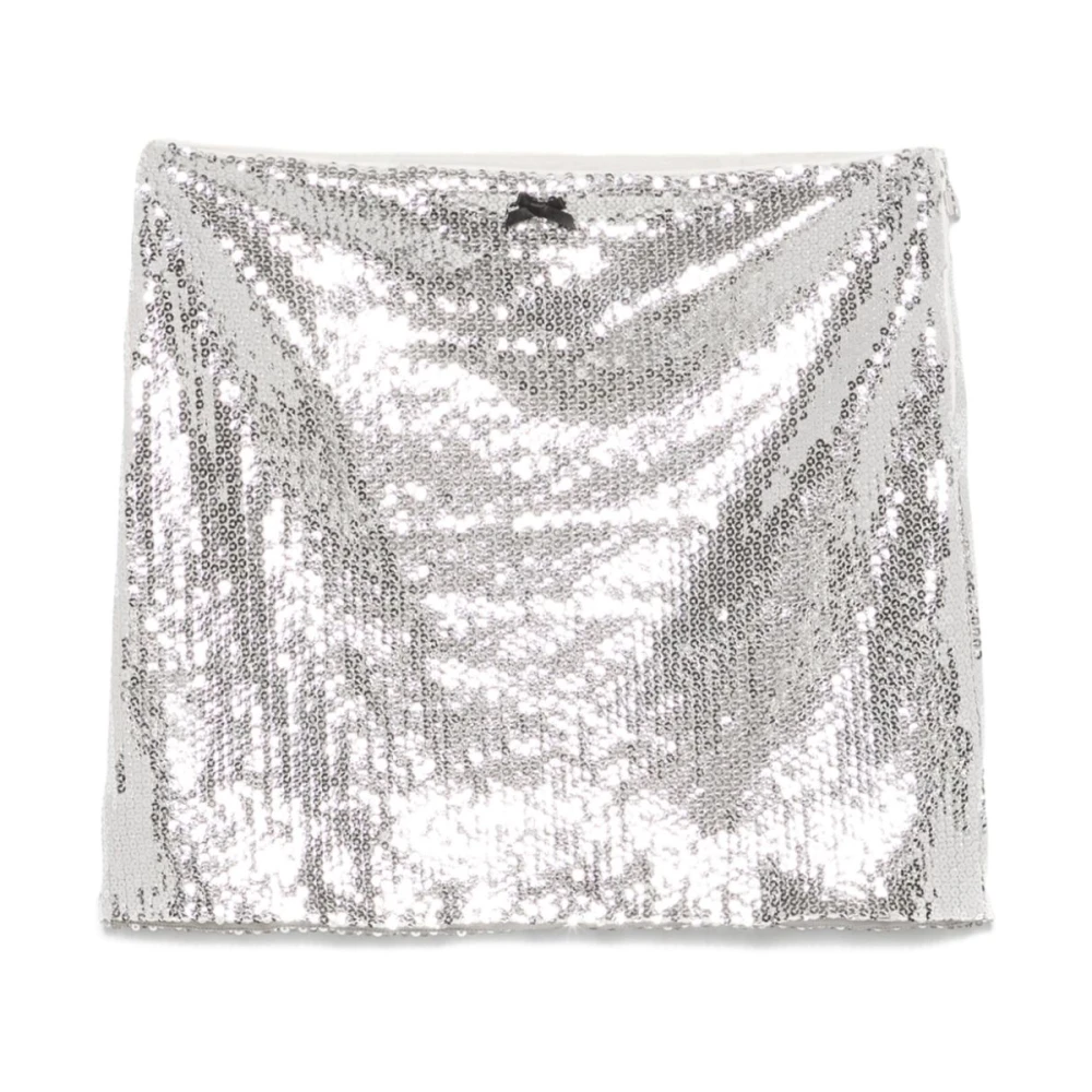 Rotate Birger Christensen Sequin Mini Rok Gray Dames