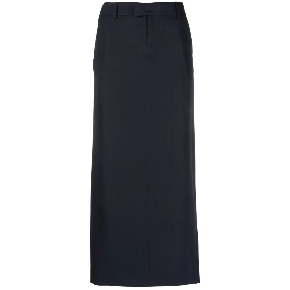 Armarium Middernachtblauwe Wollen Pencilrok Blue Dames