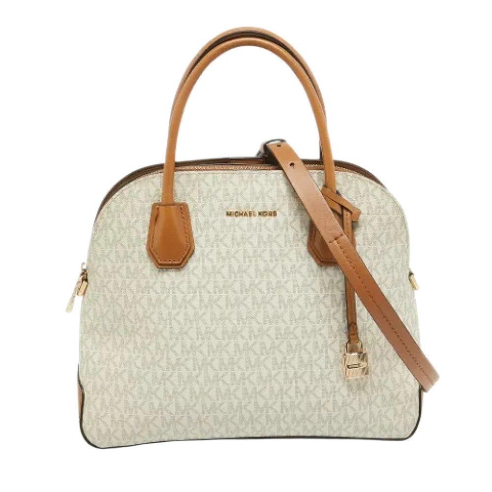 Michael Kors Pre-owned Coated canvas handbags White Dames