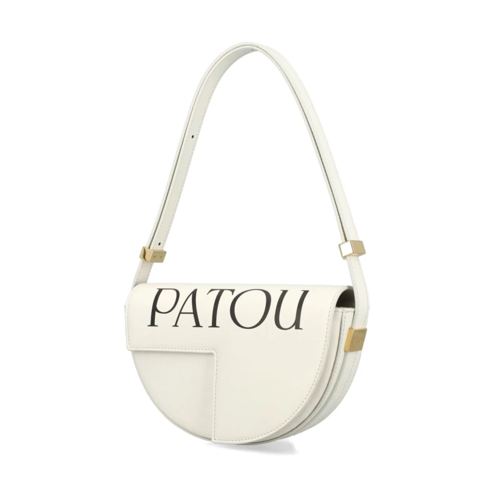 Patou Witte Leren Schoudertas White Dames