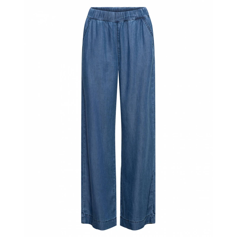 &Co Woman Wijde Broek Zomerse Stijl Blue Dames