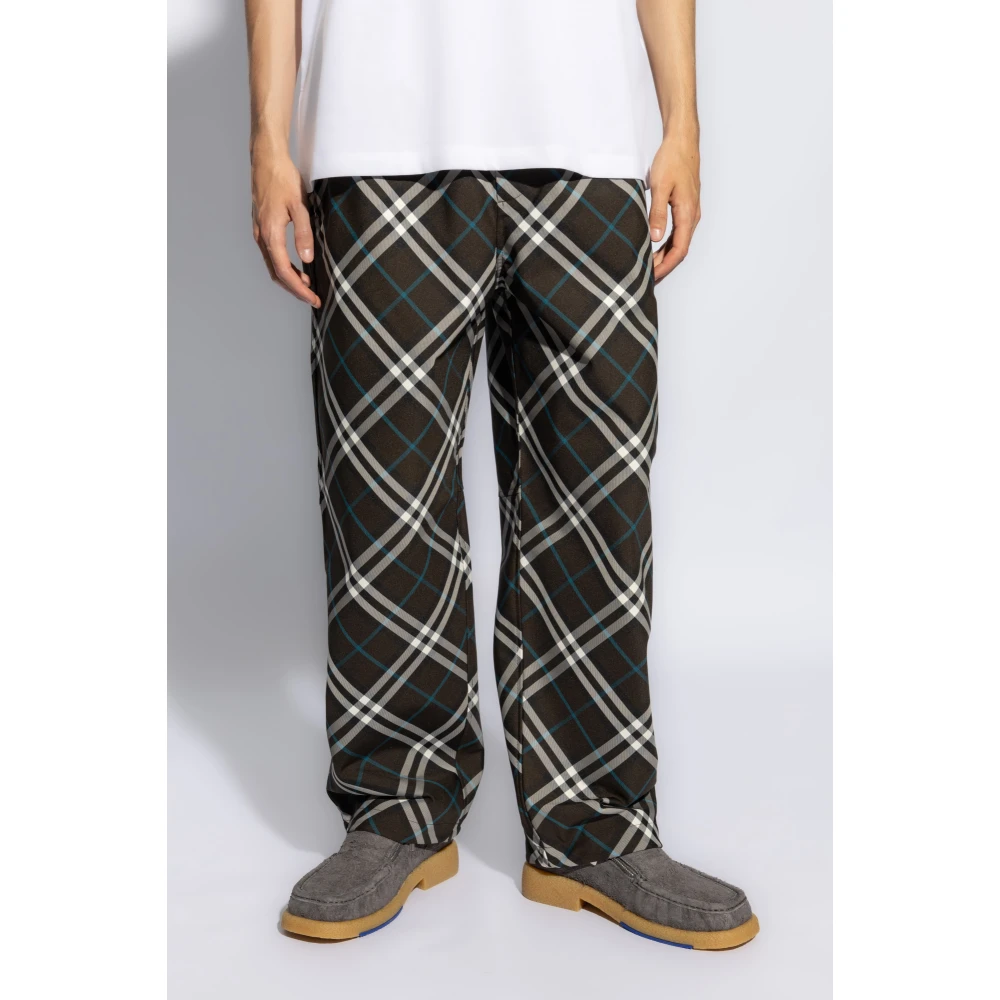 Burberry Geruite broek Multicolor Heren