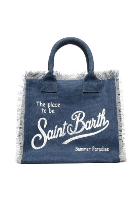 blue-fringed-bag-with-printed-logo
