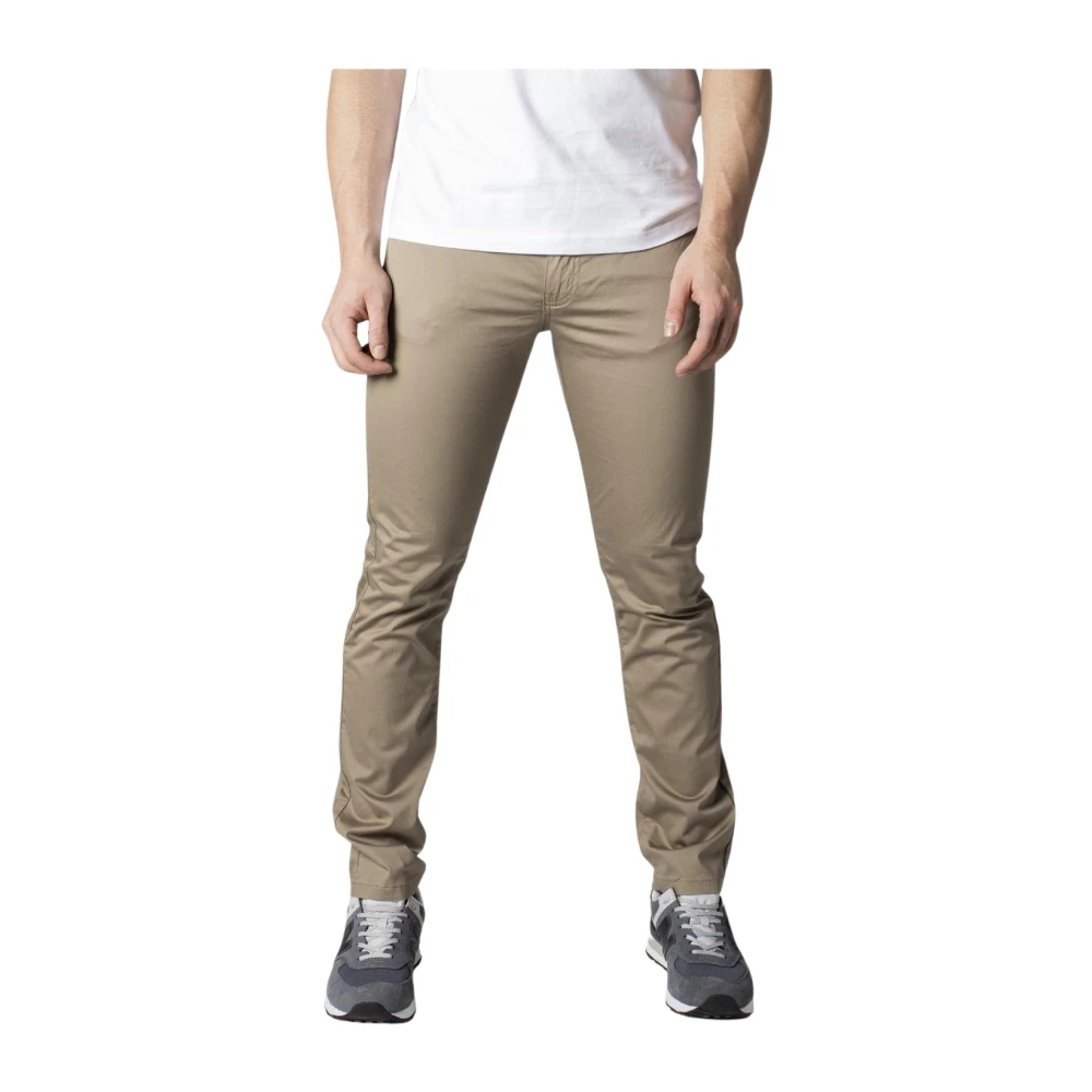 Armani Exchange Mannelijk Beige Slimfit Chinos