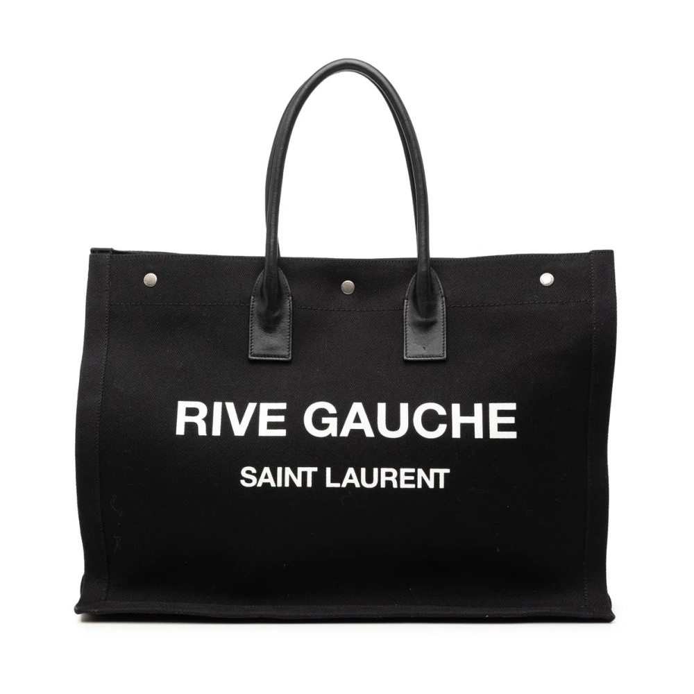 Saint Laurent Vintage Damen Schwarz Pre-Owned Rive Gauche Tote Bag