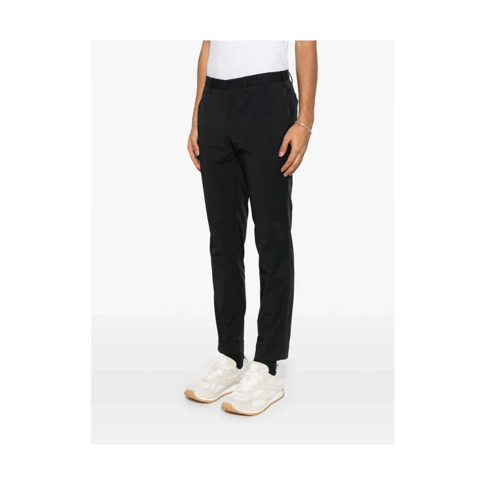 Incotex Zwart Voorste Knoop Rits Riemlussen Black Heren