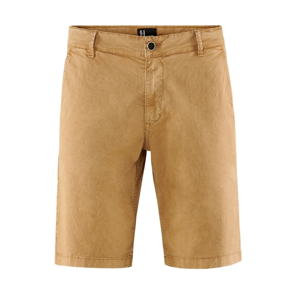 Bomboogie Mannelijk Beige Korte Broeken Heren, W36, Katoen, Cotton Gabardine Chino Shorts
