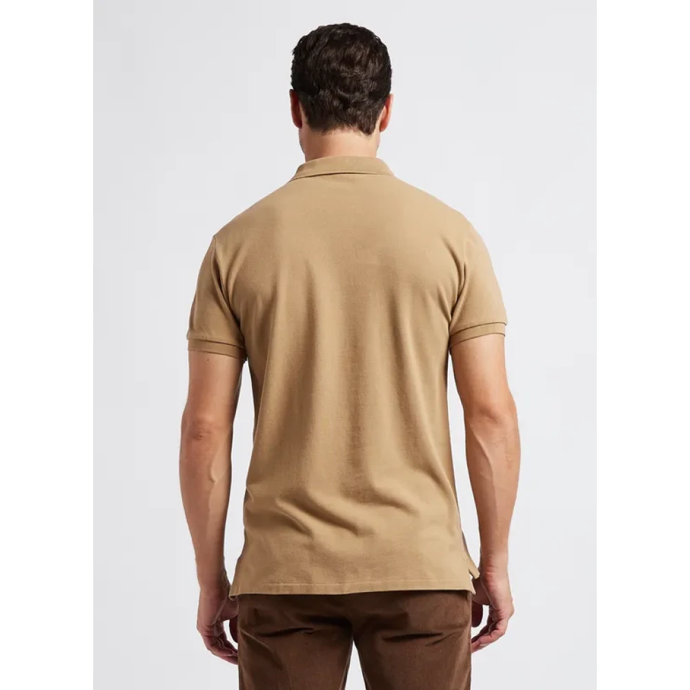 Ralph Lauren Slim-Fit Katoenen Polo Shirt Brown Dames