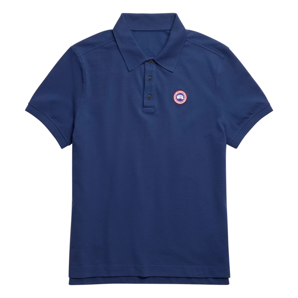 Canada Goose Men's Blue Polo Shirts, L, Beckley Polo