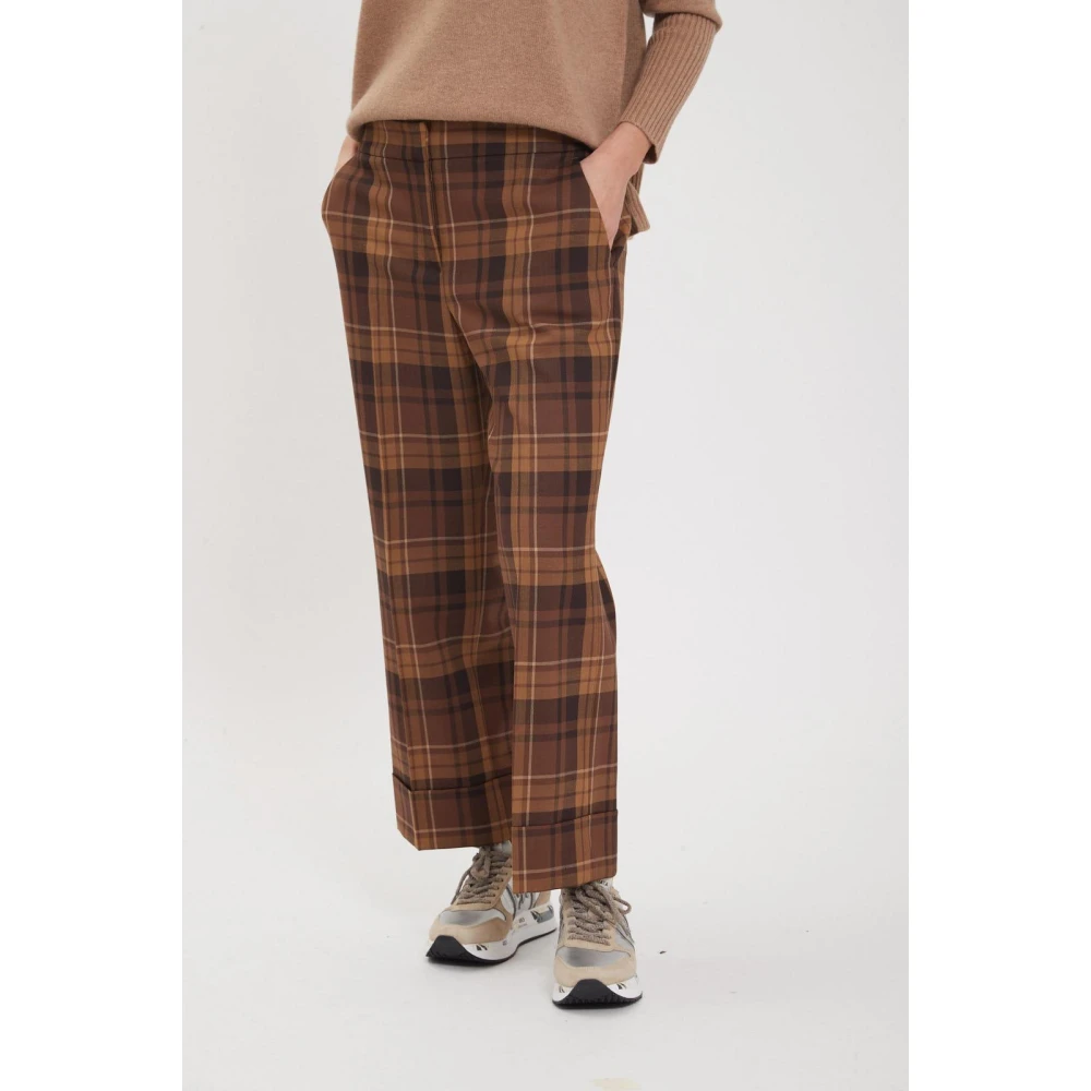 Via Masini 80 Stijlvolle Herenbroek Brown Dames