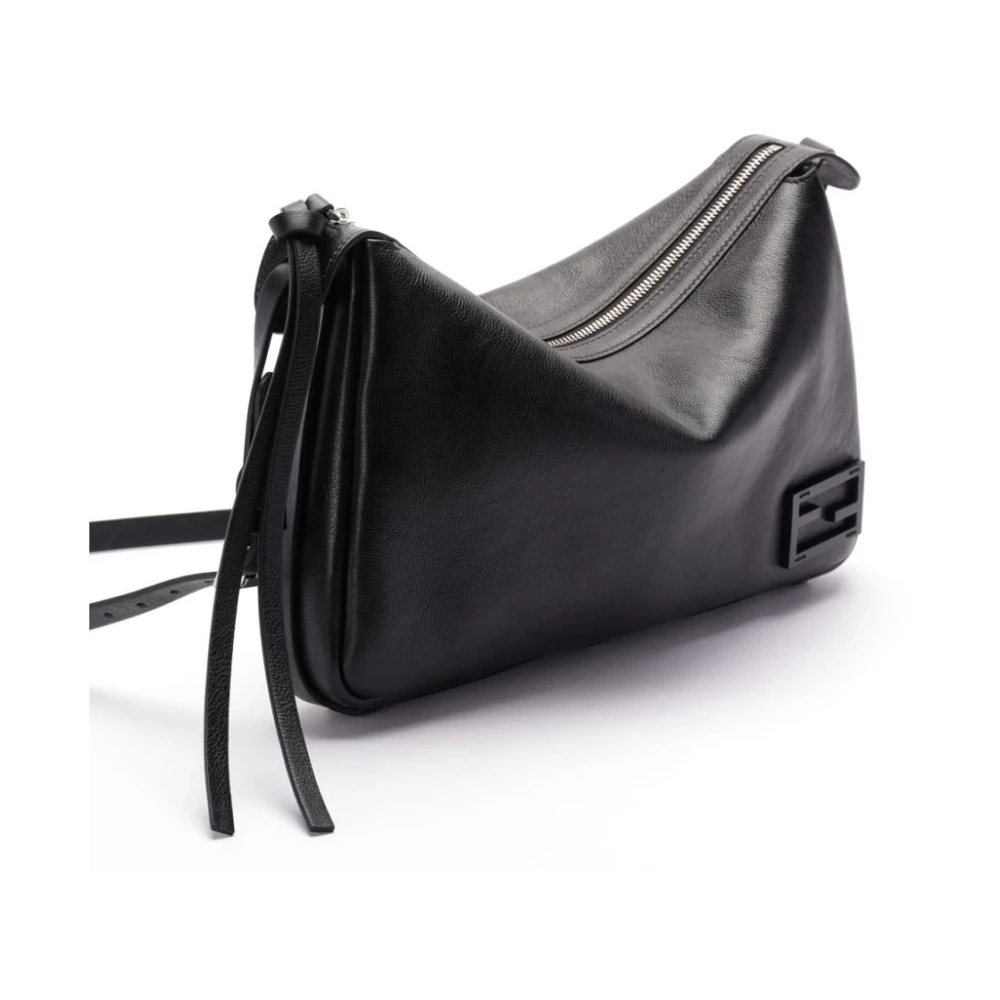 Fendi Iconische FF-verfraaide Crossbody-tas Black Dames