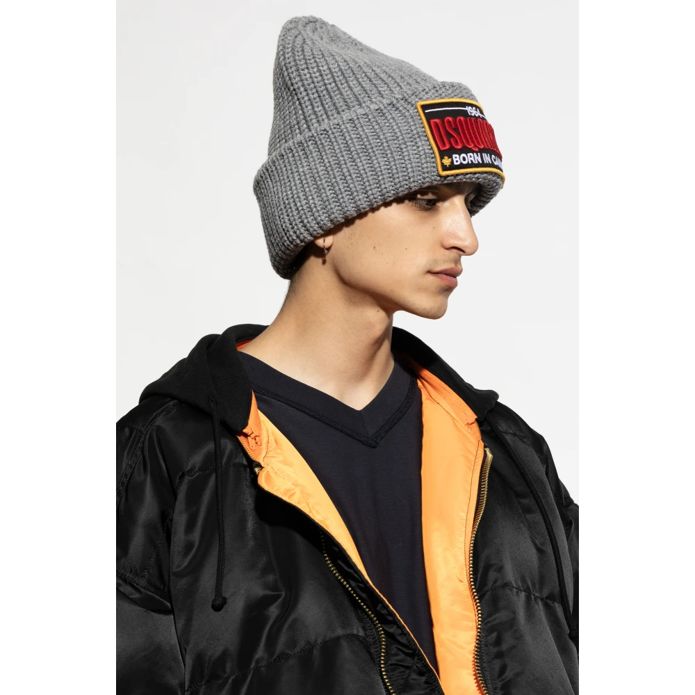 Dsquared2 Pet met logo Gray Heren