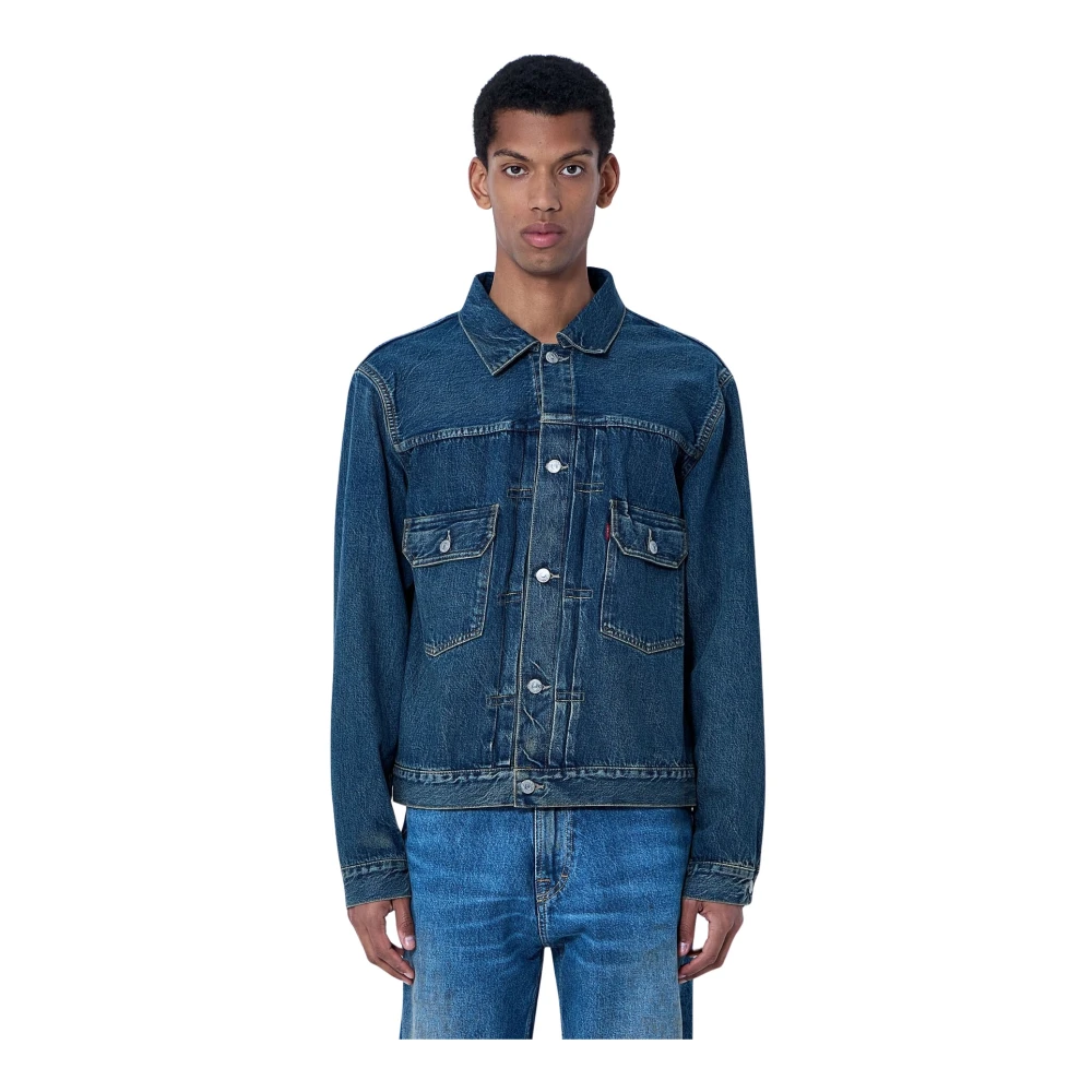 Levi's Men's Blue Denim Trucker Jacket - Denim Jackets - L - Jackets