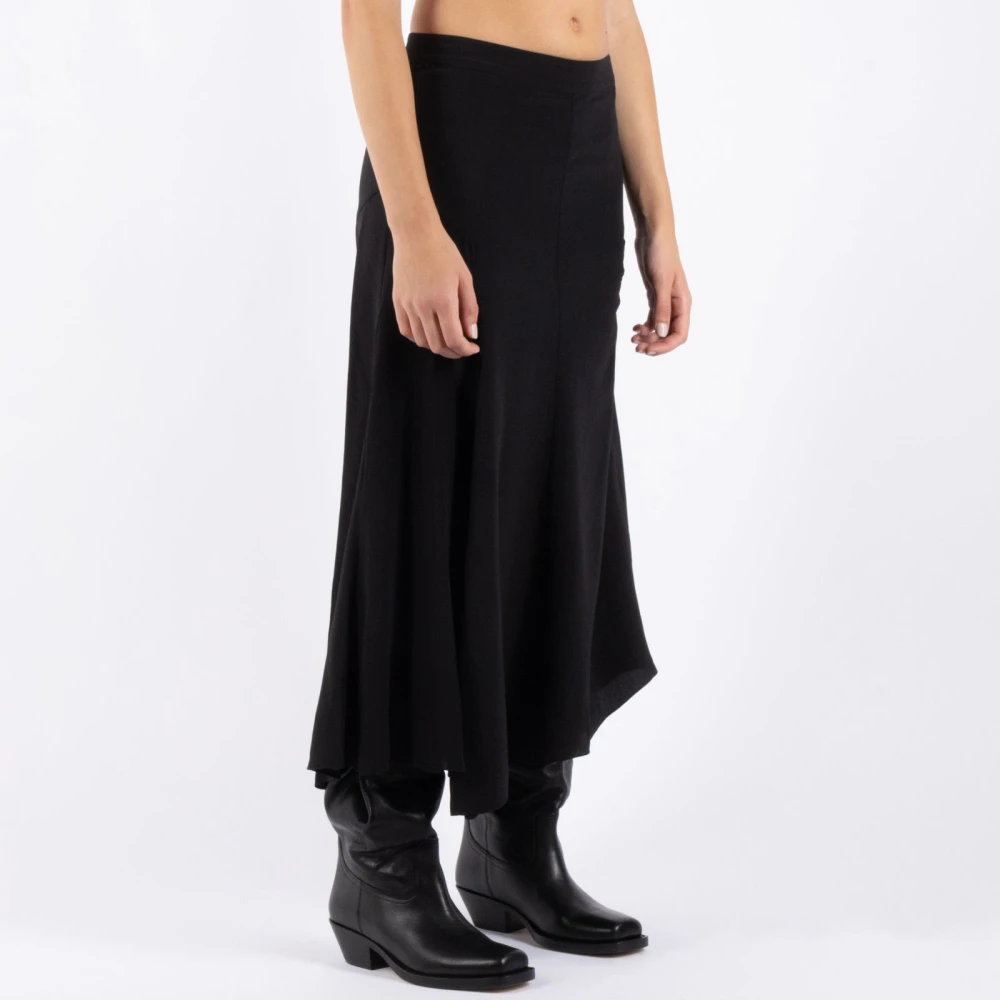 Isabel marant Zijden Rok Hortensia Black Dames