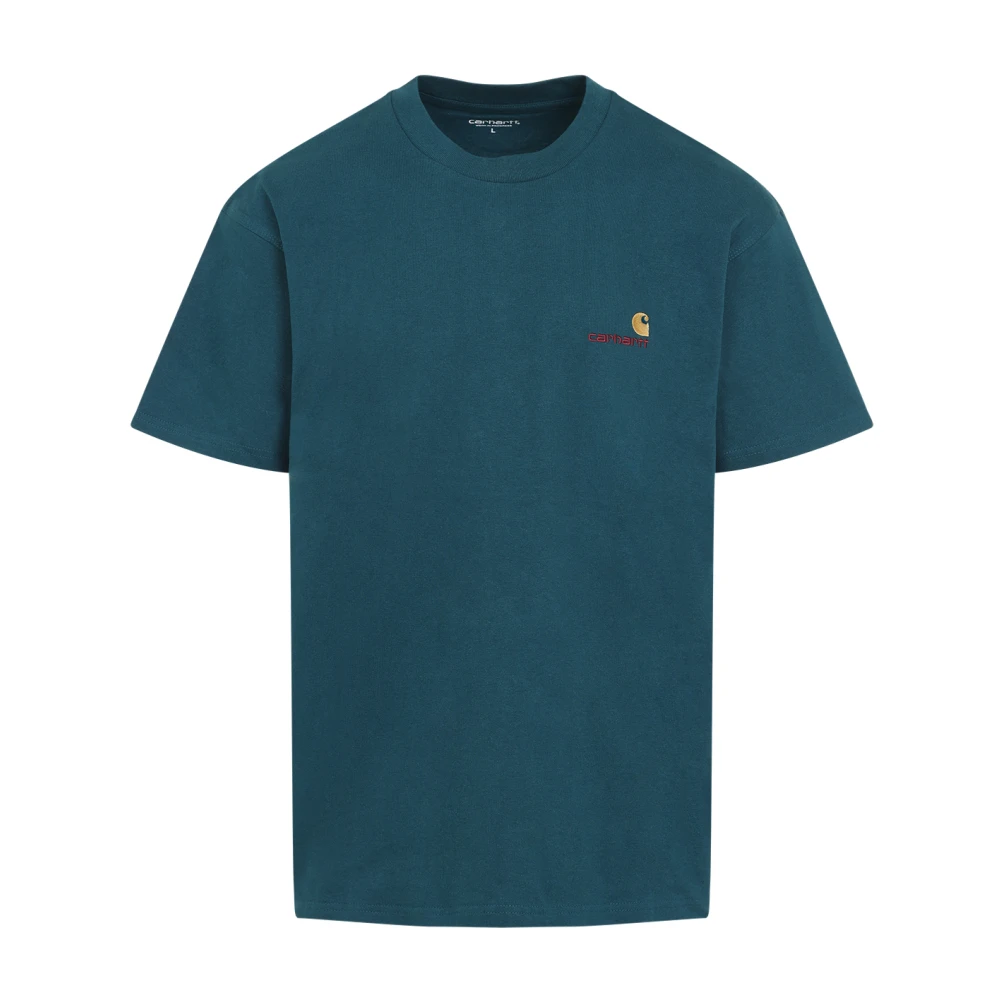 Carhartt WIP Malachite American Script T-Shirt Green Heren